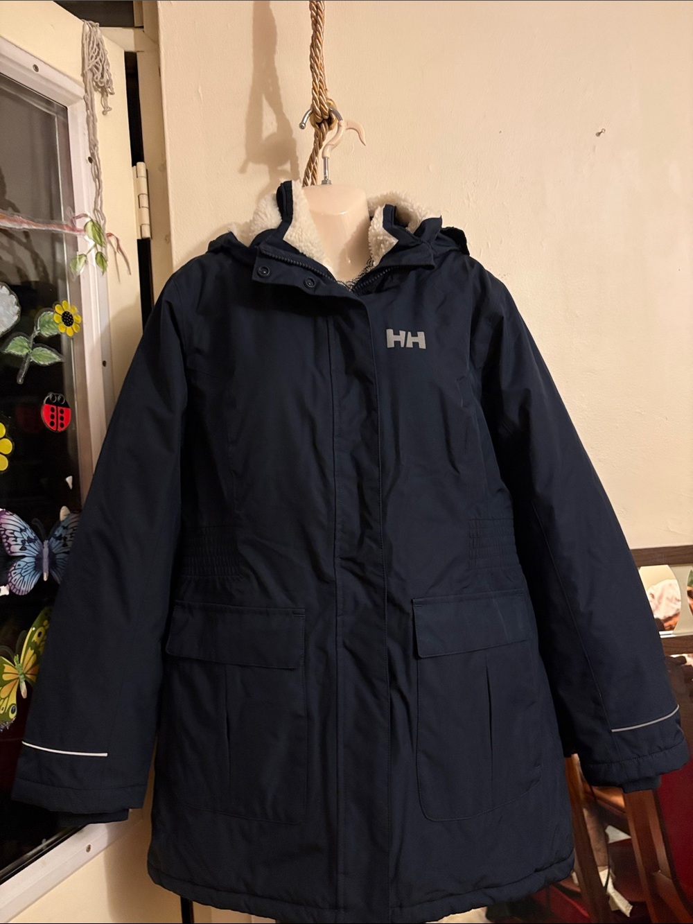 Helly Hansen Navy Hooded Ski Parka
